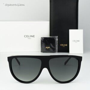 Celine Matte Black Aviator Sunglasses